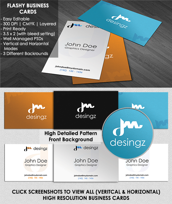 Clean Business Cards PSD